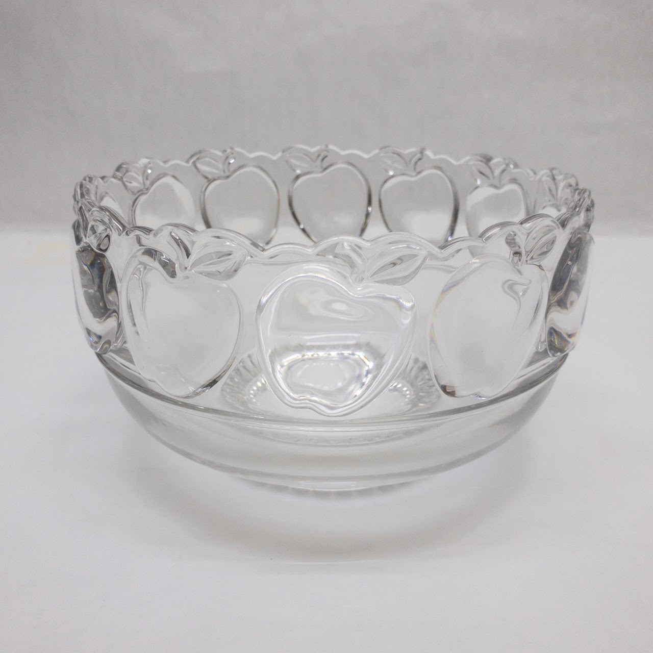 Tiffany & Co. Crystal Apple Bowl