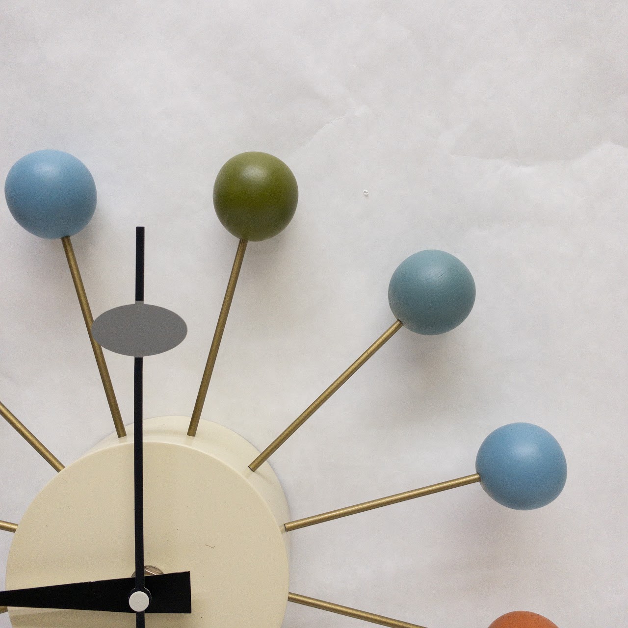 George Nelson Style Mid Century Inspired Wall Clock