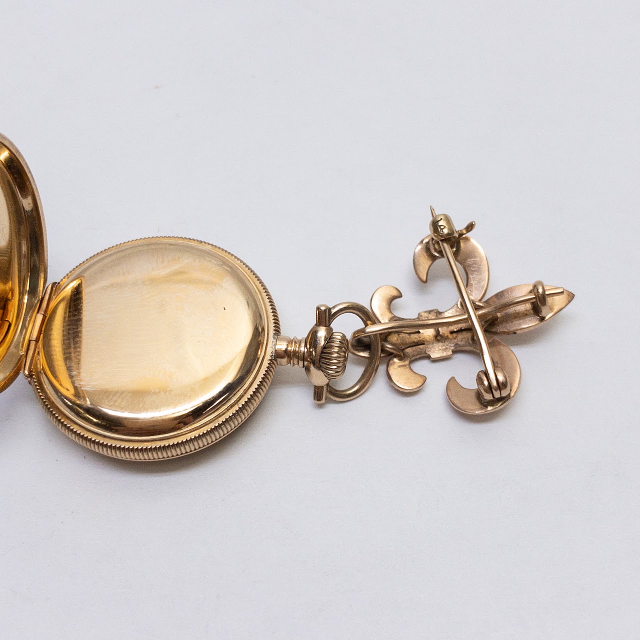 14K Gold Lady Elgin Lapel Watch