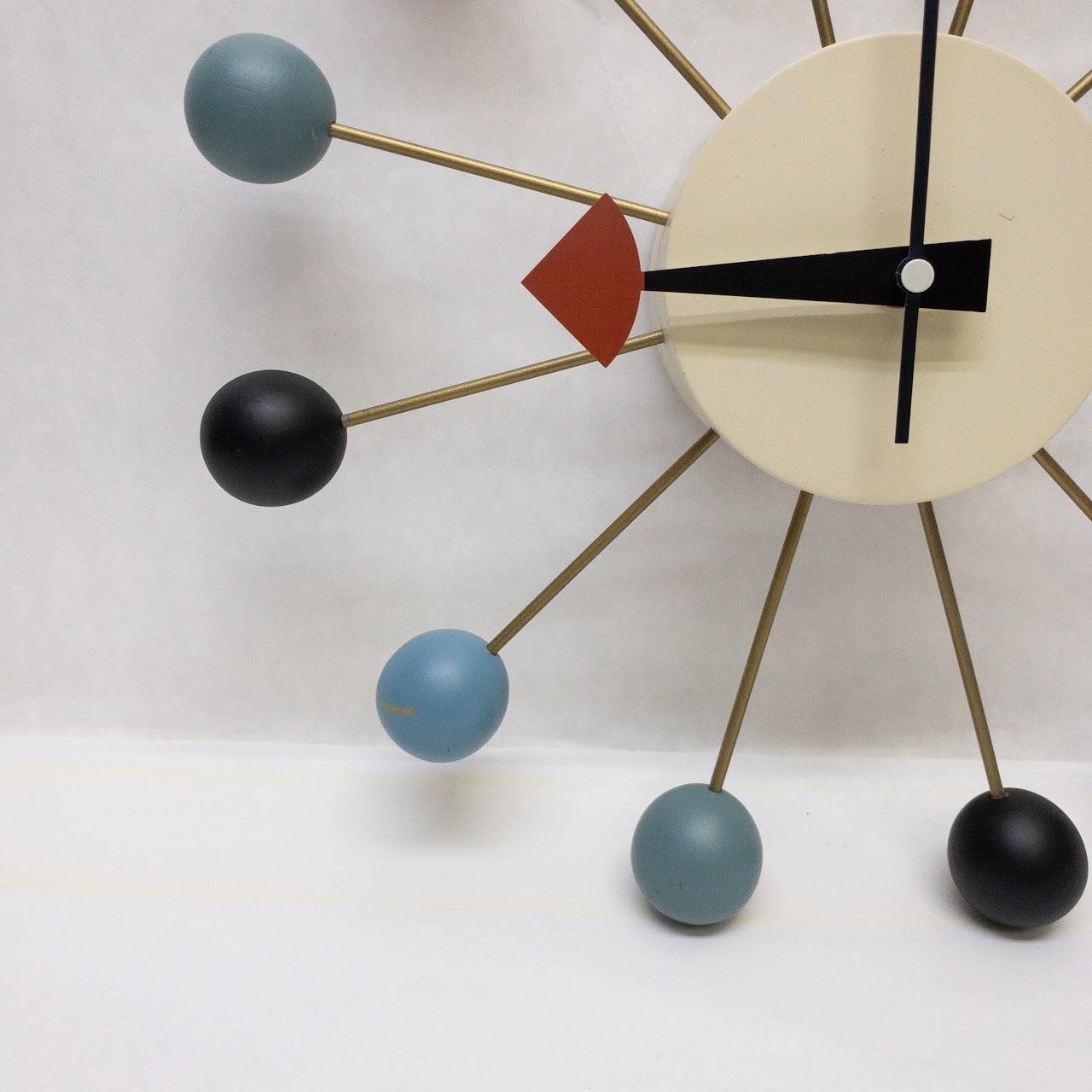 George Nelson Style Mid Century Inspired Wall Clock