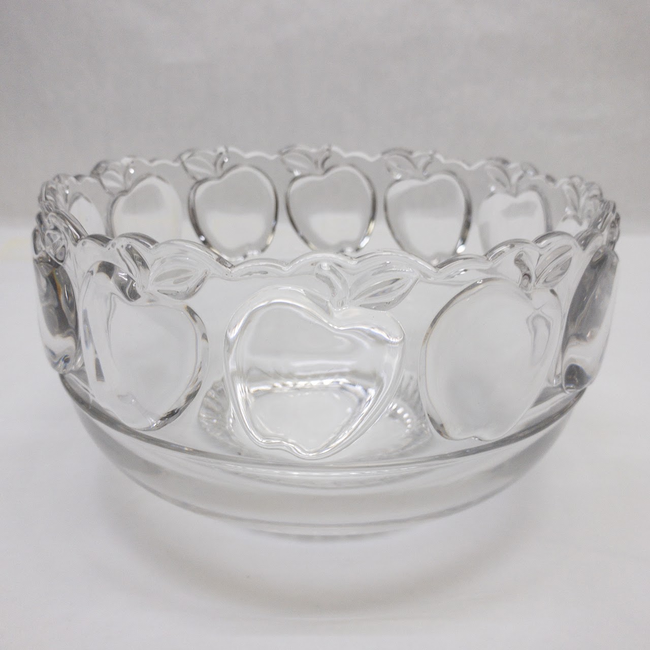 Tiffany & Co. Crystal Apple Bowl