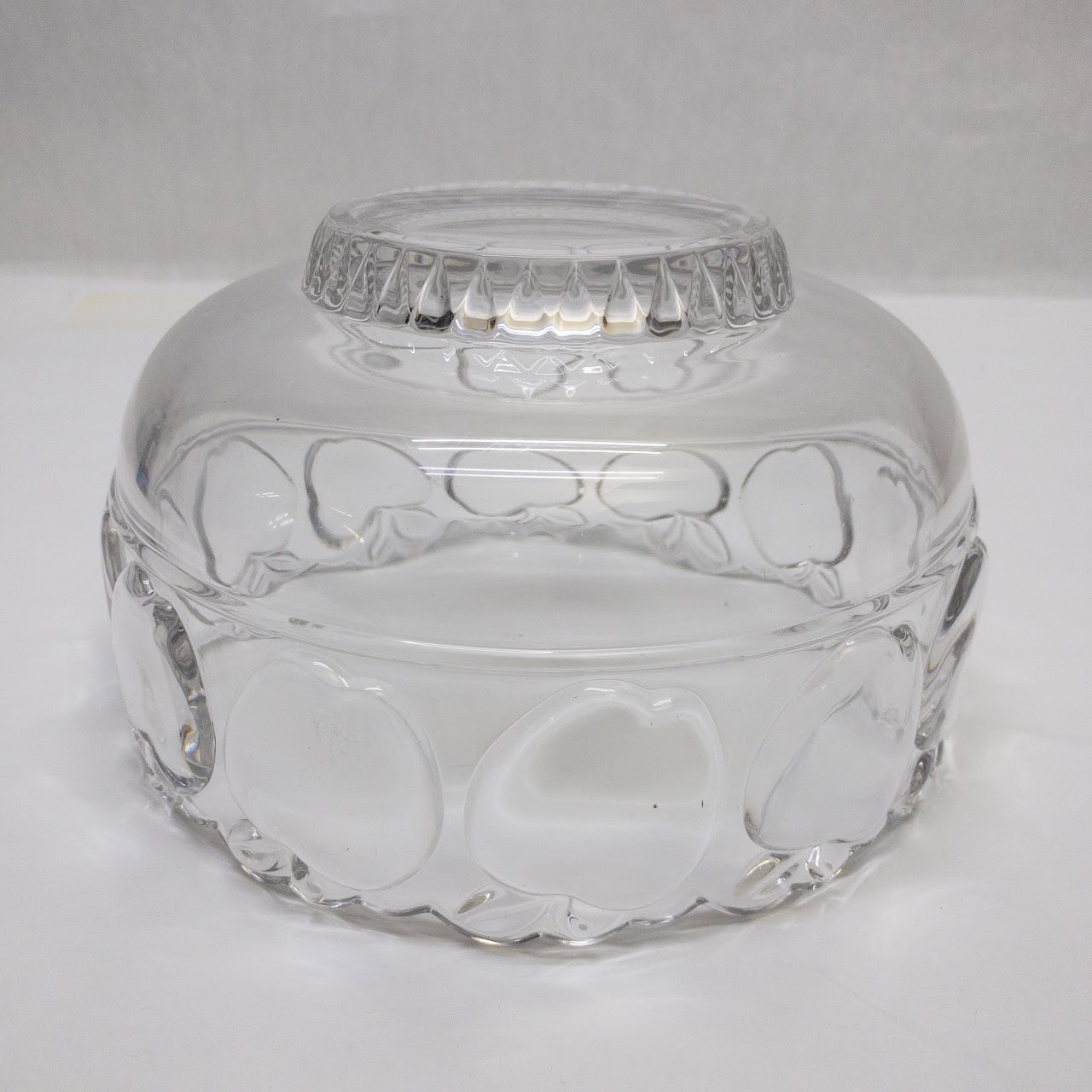 Tiffany & Co. Crystal Apple Bowl