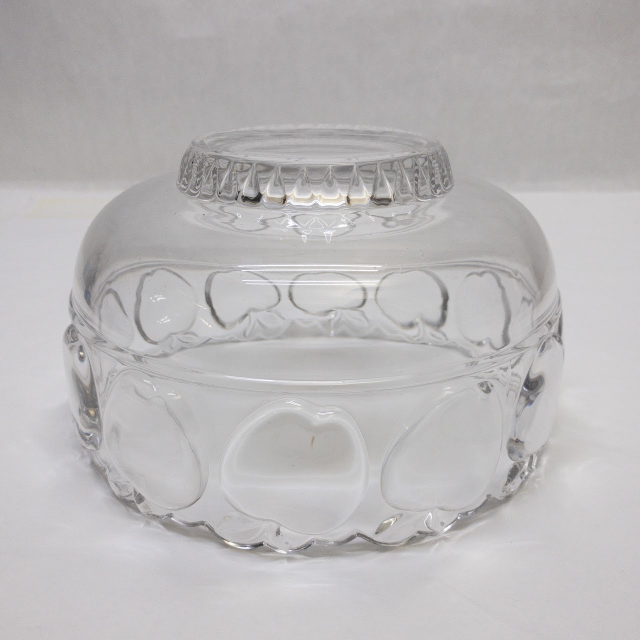 Tiffany & Co. Crystal Apple Bowl