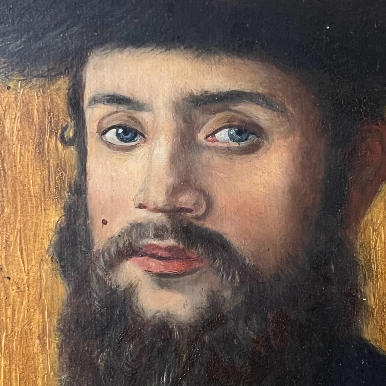 Casper Mine Signed Judaica Oil Portrait Painting