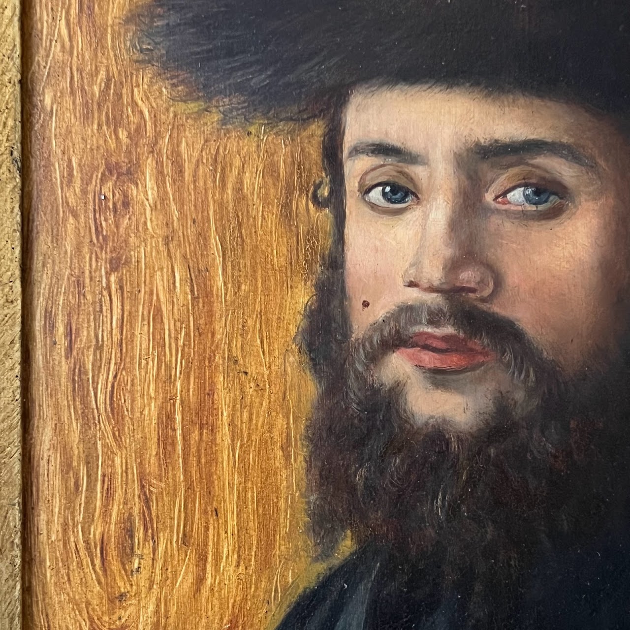 Casper Mine Signed Judaica Oil Portrait Painting