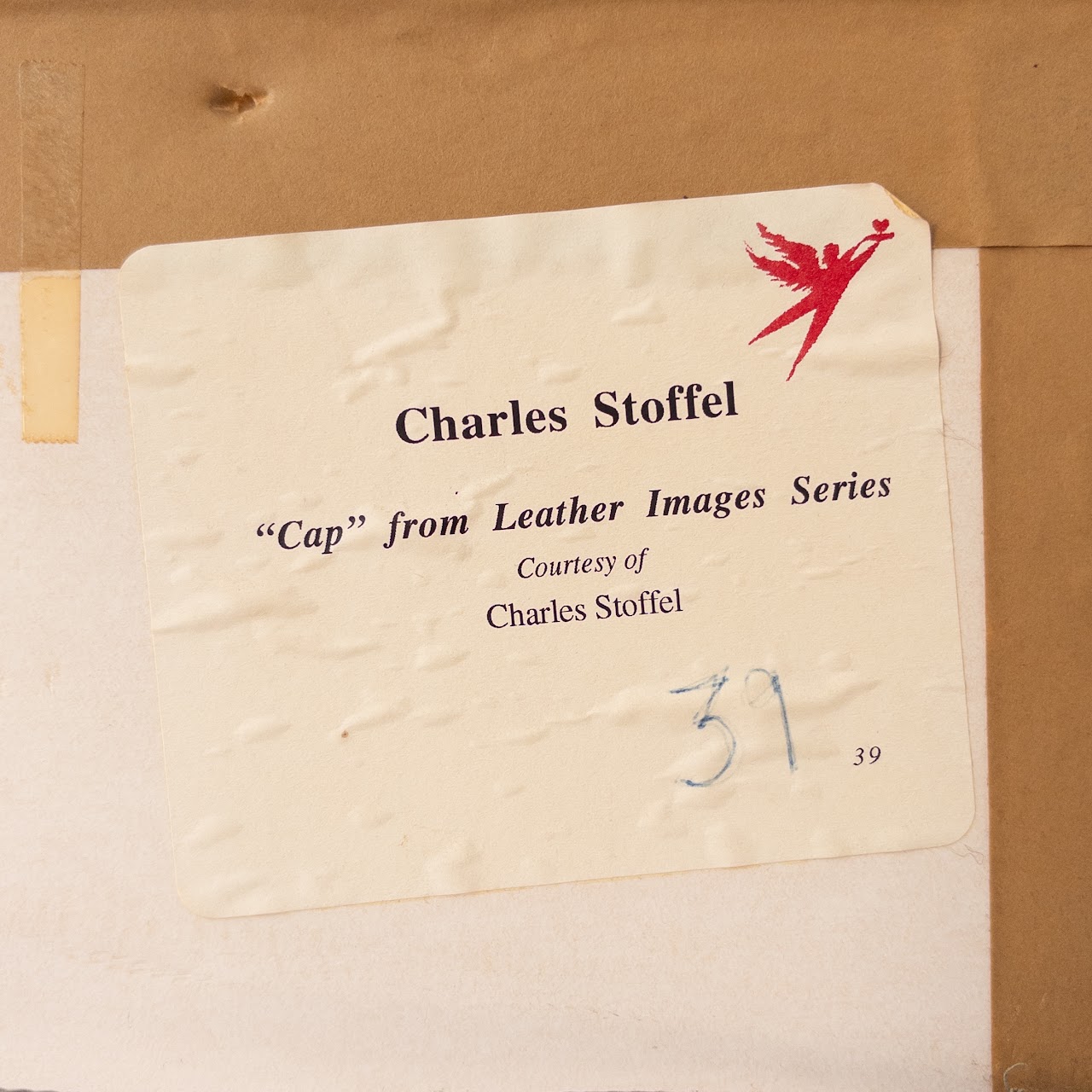 Charles Stoffel 'Cap' from Leather Series Signed Photograph