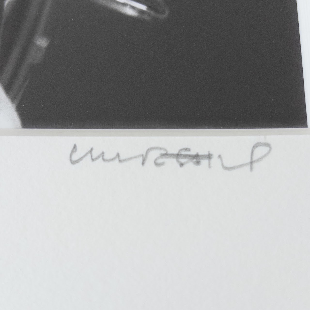 Charles Stoffel 'Cap' from Leather Series Signed Photograph