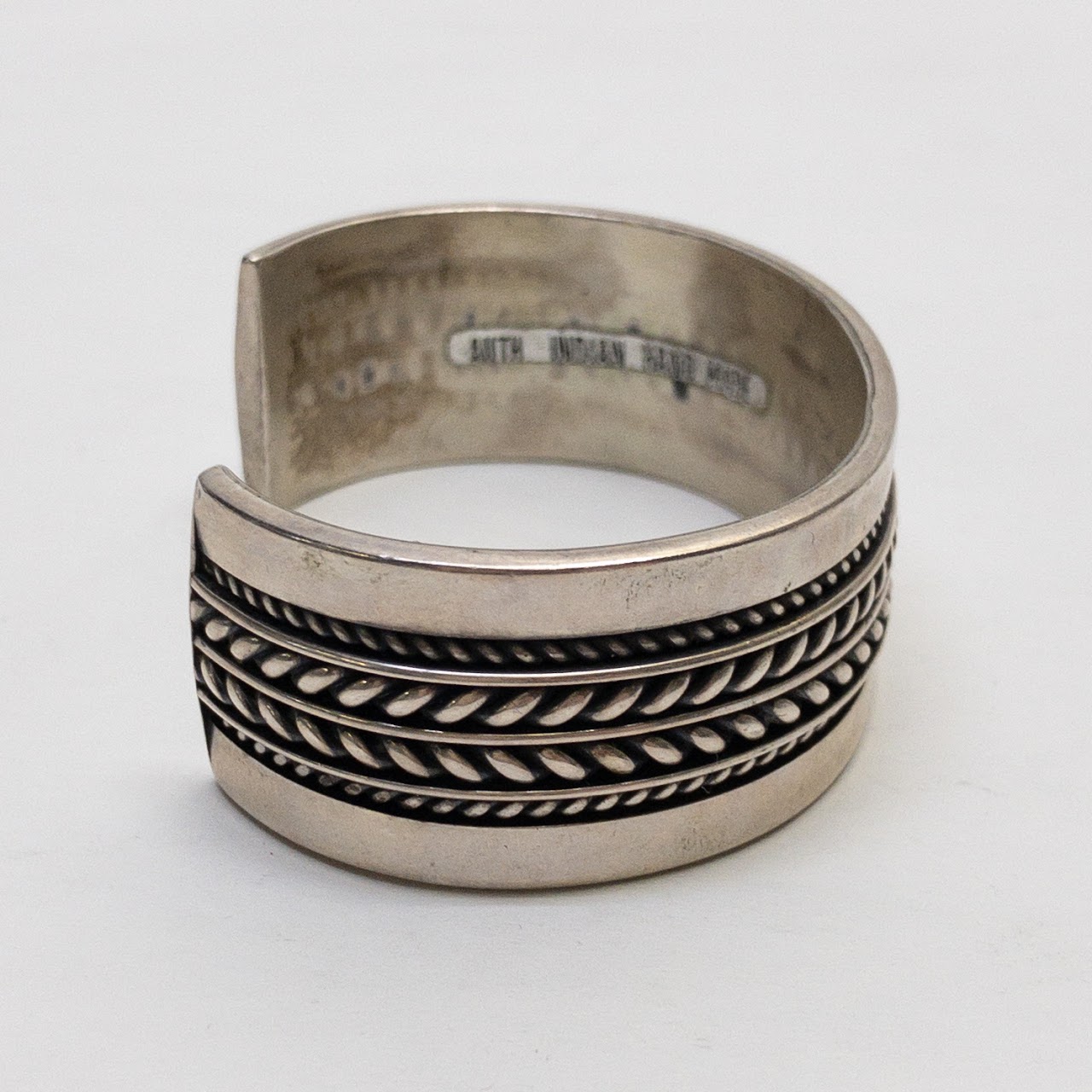 Sterling Silver Vintage Navajo Tom Hawk Cuff Bracelet