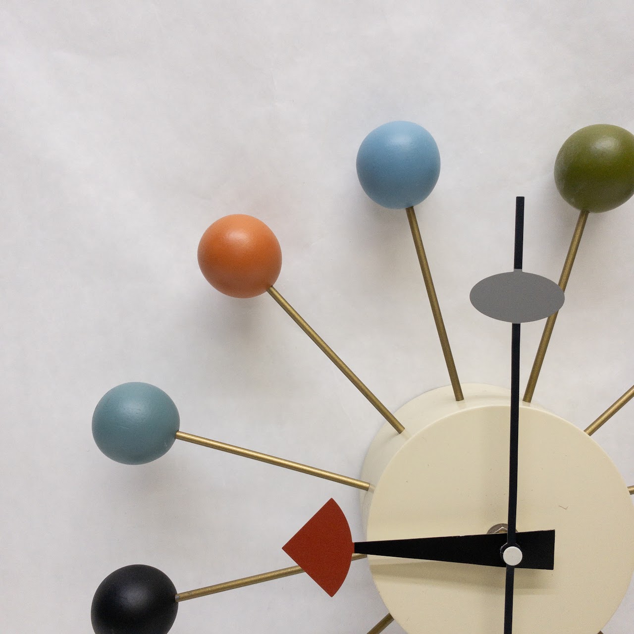 George Nelson Style Mid Century Inspired Wall Clock