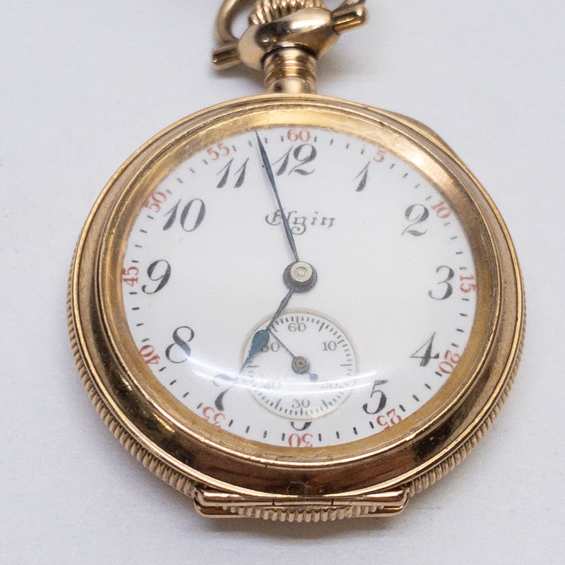 14K Gold Lady Elgin Lapel Watch