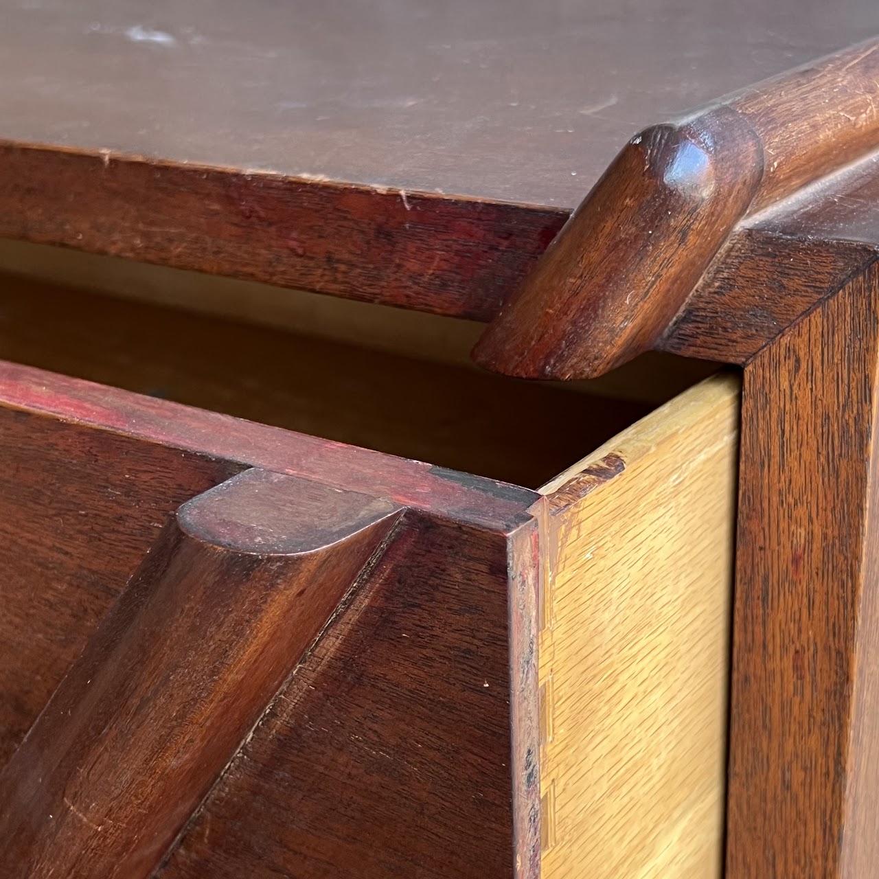 Mid-Century Modernist Chinese Inspired Six Drawer Dresser