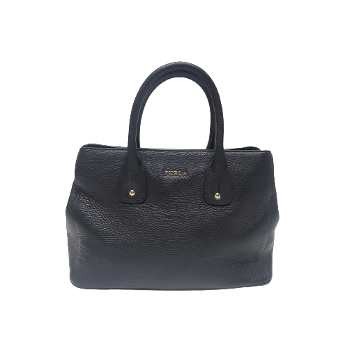 Furla Black Leather Satchel