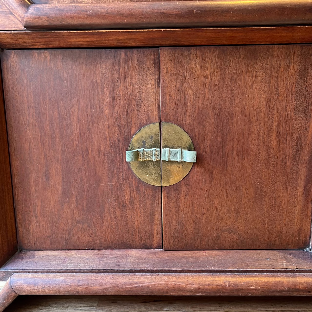 Mid-Century Modernist Chinese Inspired Eight Drawer Dresser