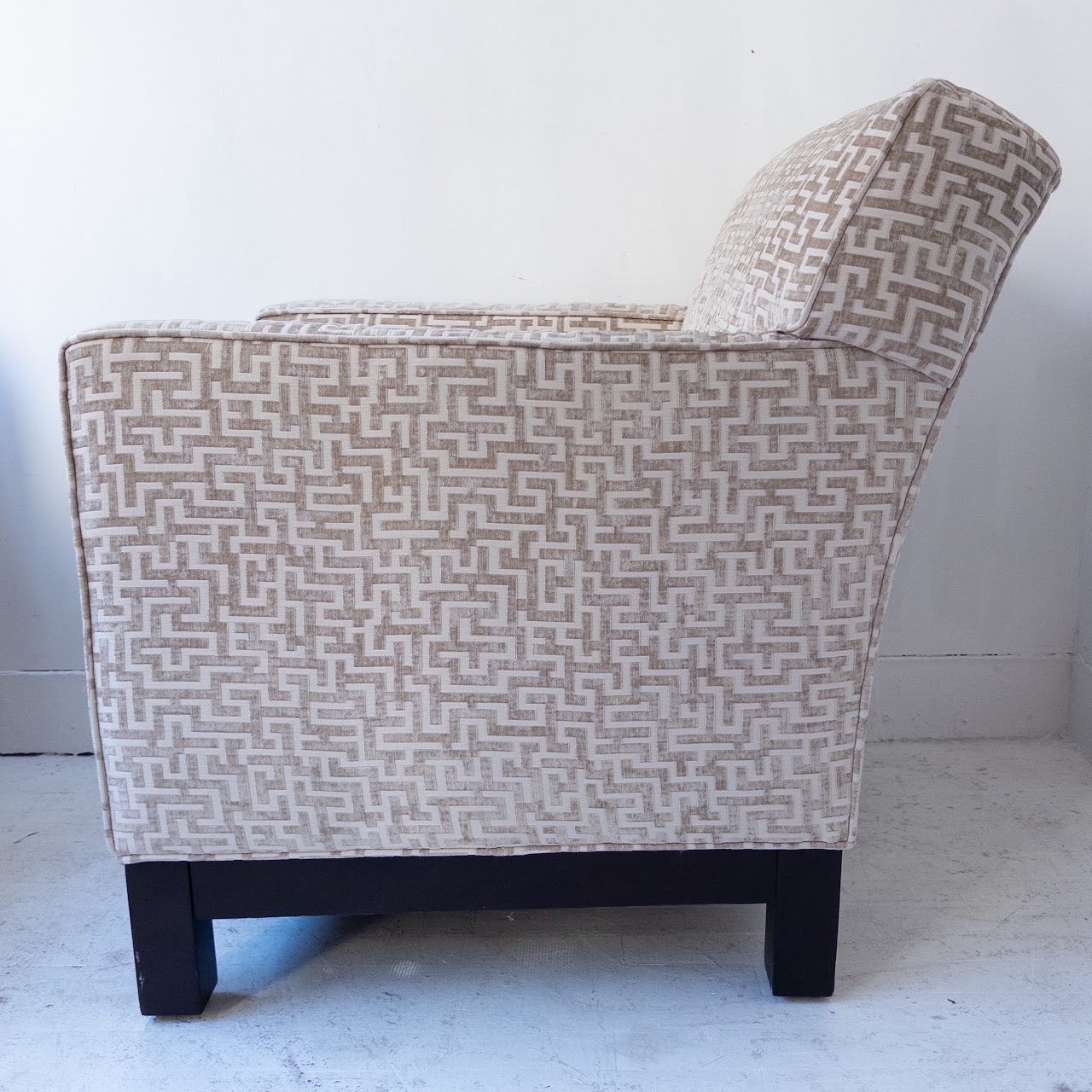 Mitchell Gold + Bob Williams Geometric Upholstered Armchair Pair