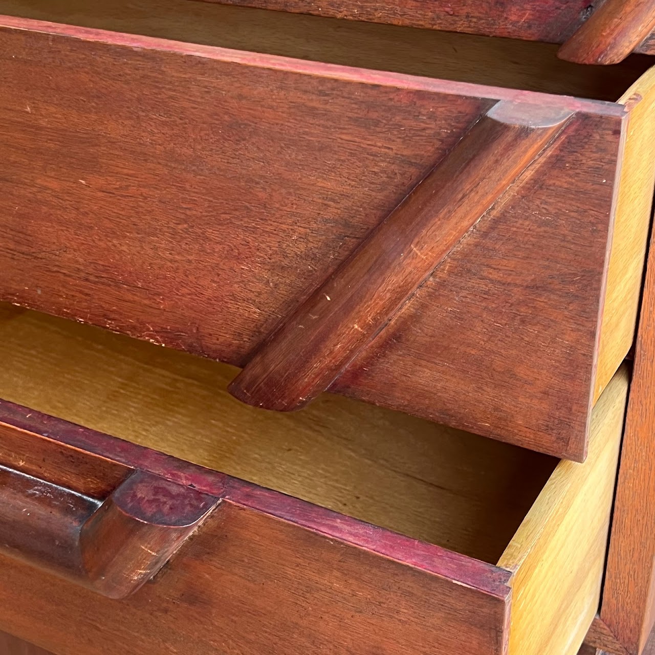 Mid-Century Modernist Chinese Inspired Six Drawer Dresser