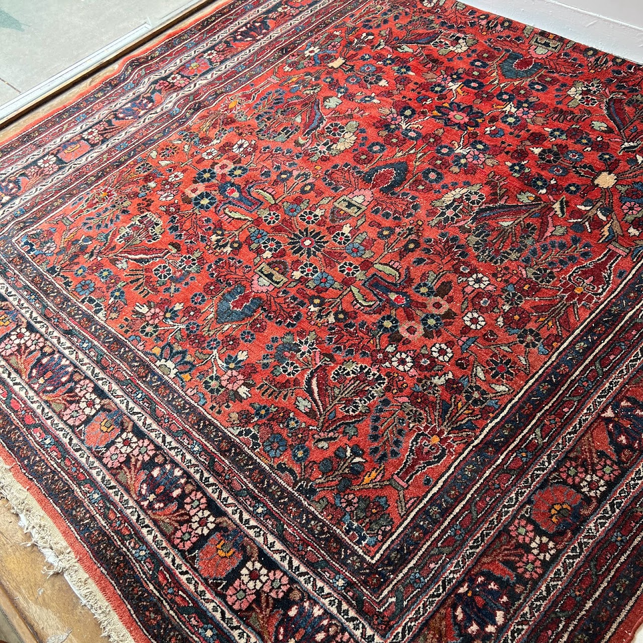 Wool Floral Area Rug