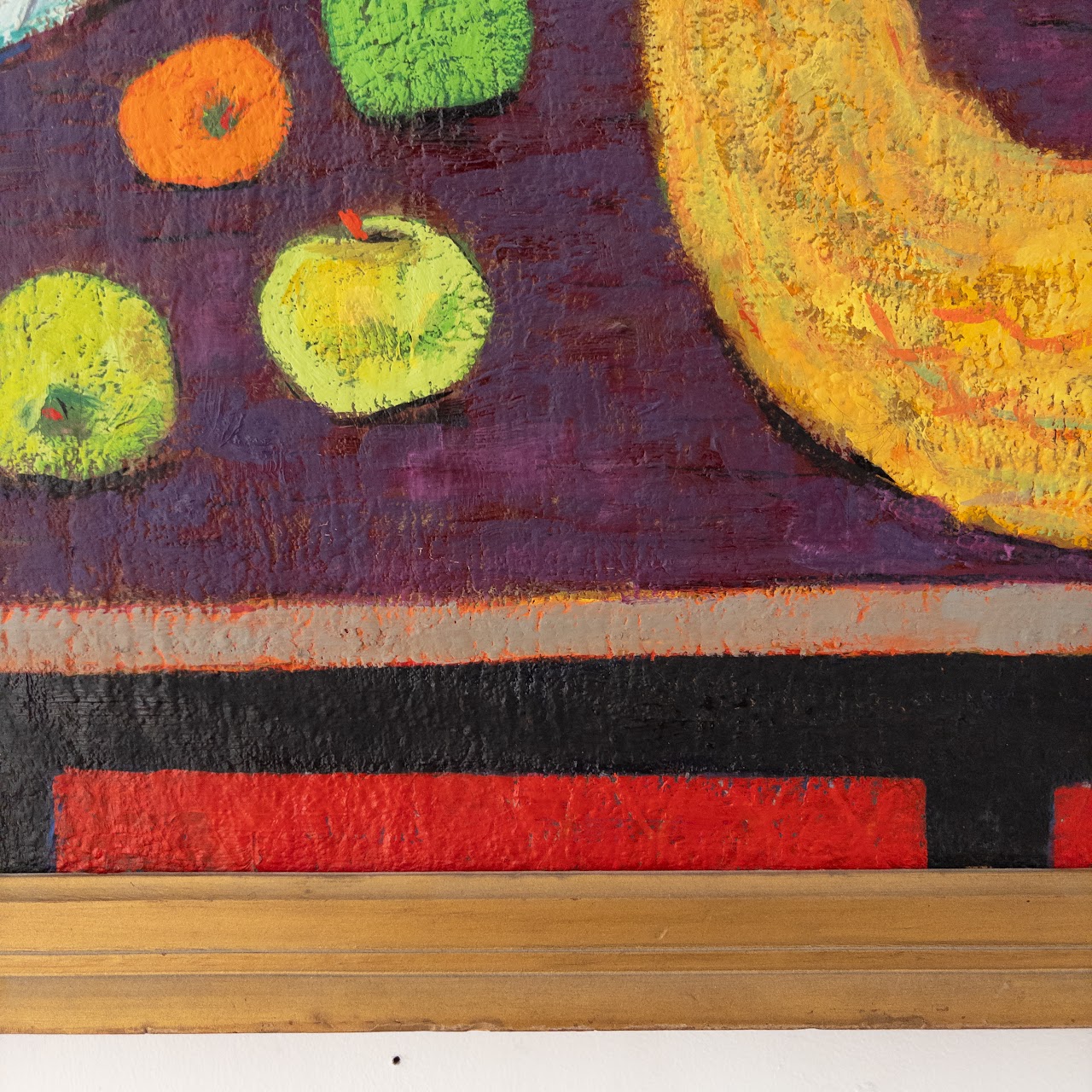 Josef Zenk 'Fruit & Vegetables' Signed Modernist Still Life Oil Painting