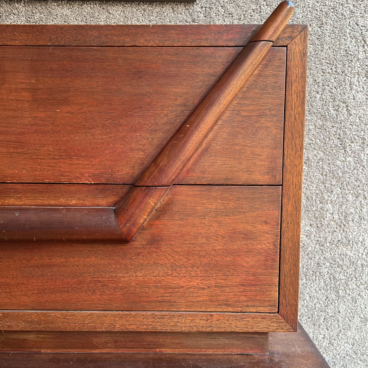 Mid-Century Modernist Chinese Inspired Six Drawer Dresser