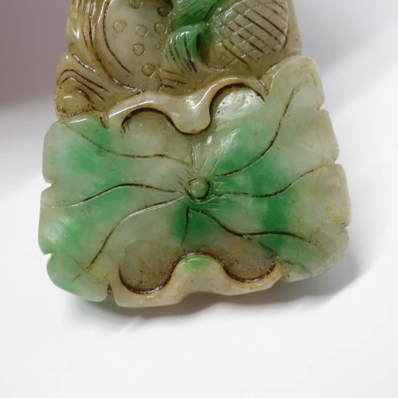 Carved Jade Fish Pendant