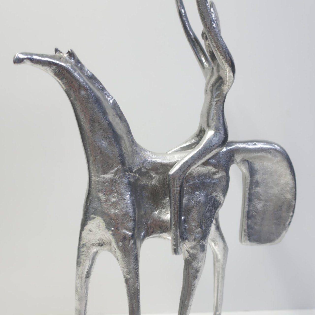 Don Drumm Signed Aluminum Horse Sculpture