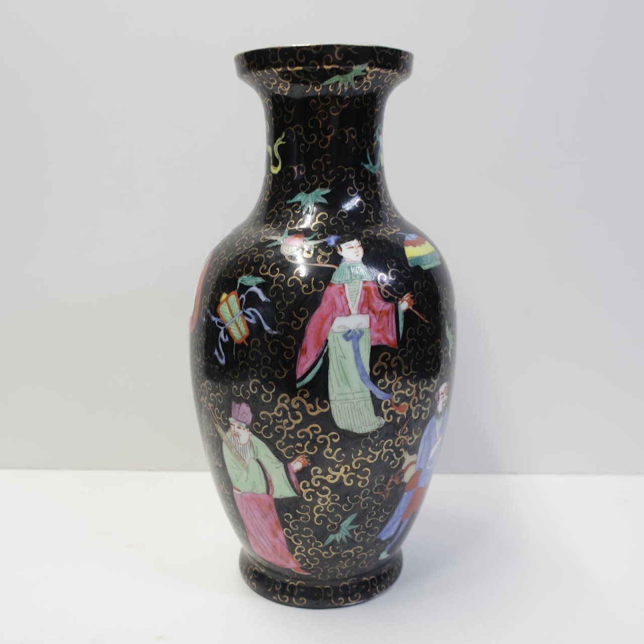 Asian Hand-Painted Vase