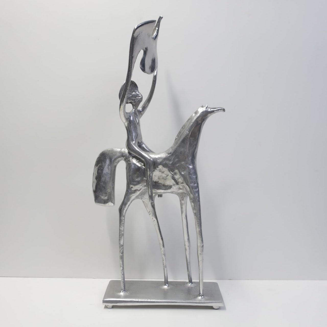 Don Drumm Signed Aluminum Horse Sculpture