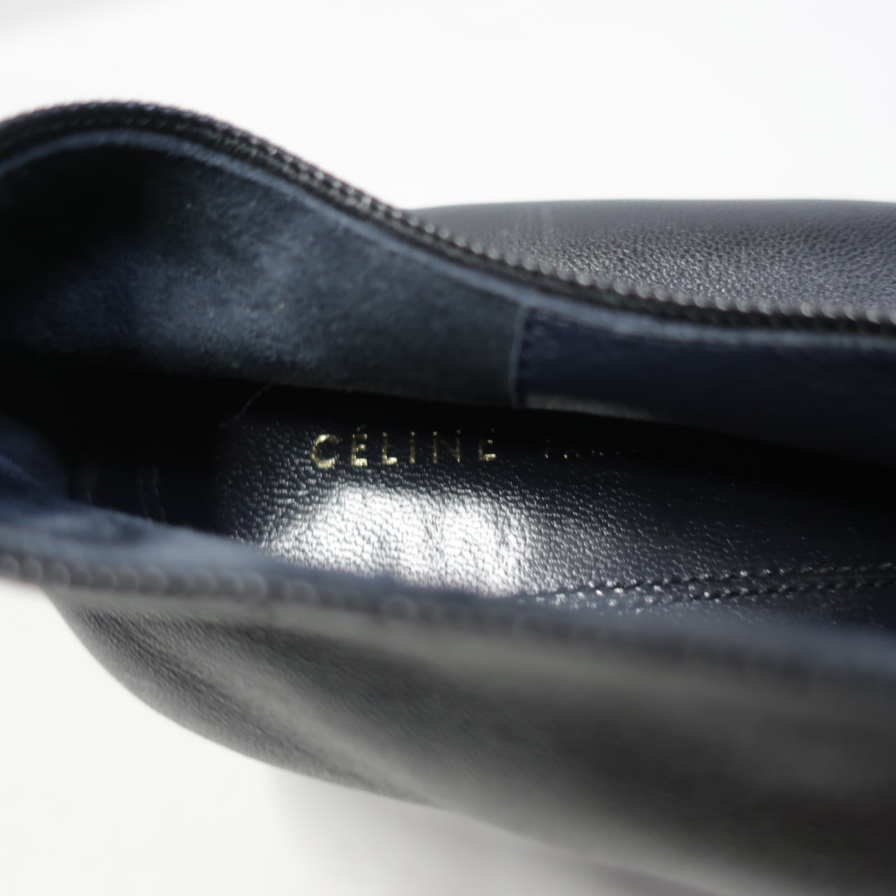 Céline Napa Leather Buckle Shoes