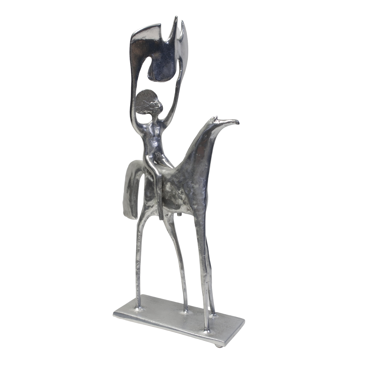 Don Drumm Signed Aluminum Horse Sculpture