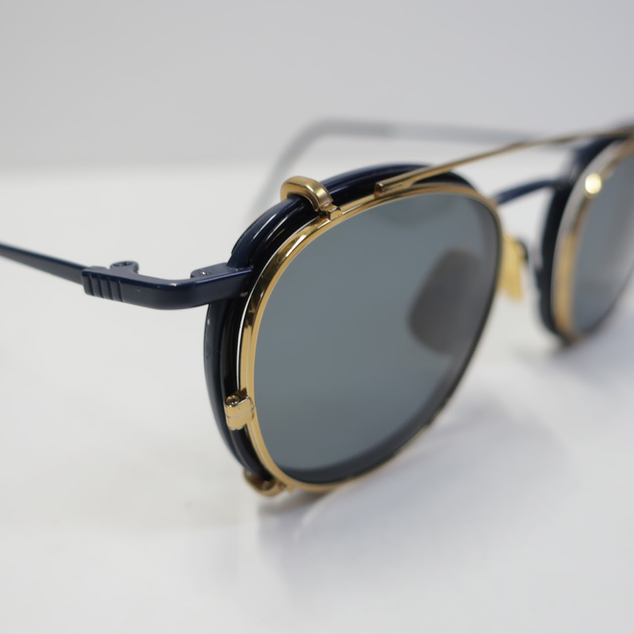 Thom Browne Rx Glasses With Clip-On Sunglasses