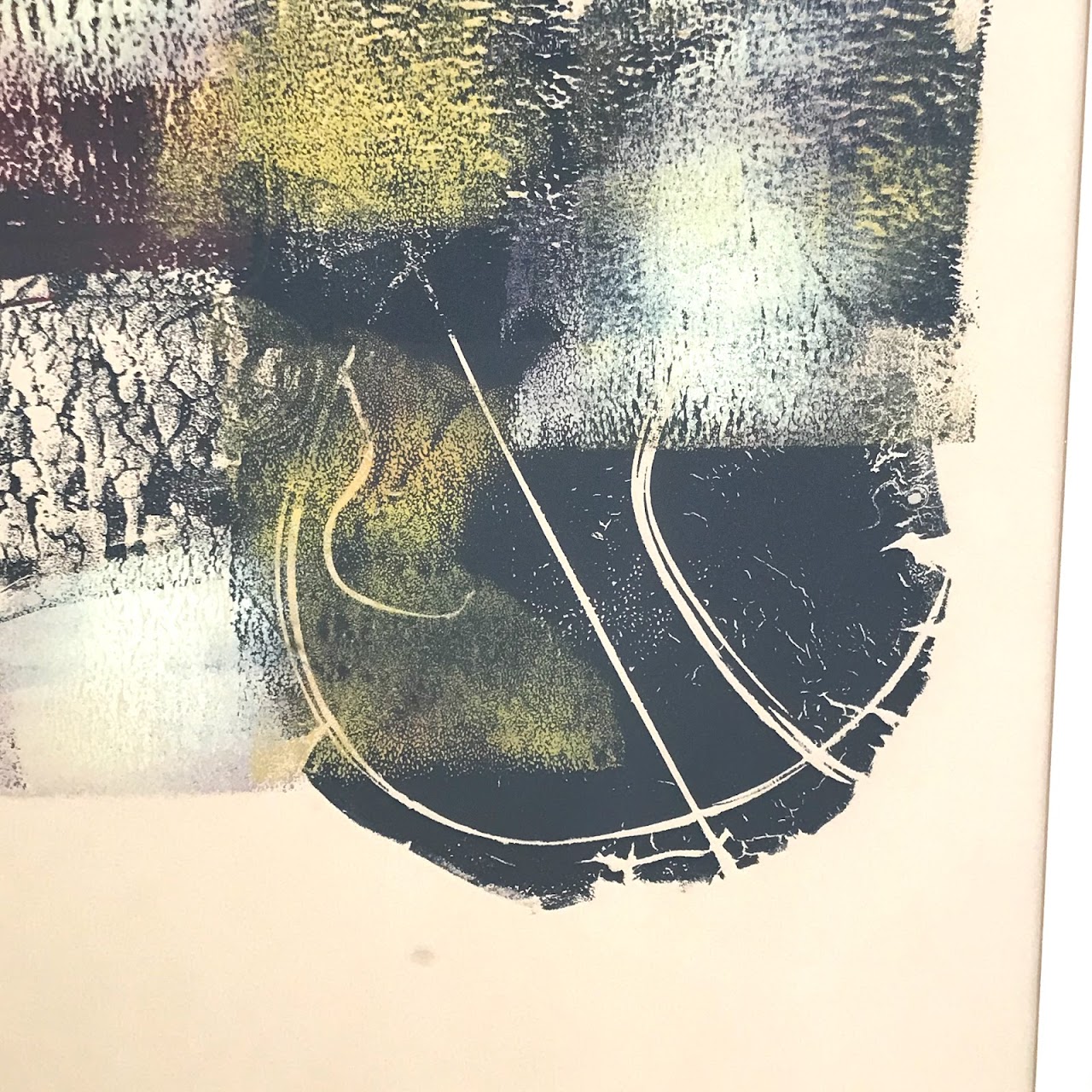 Abstract Signed Monoprint, 1970