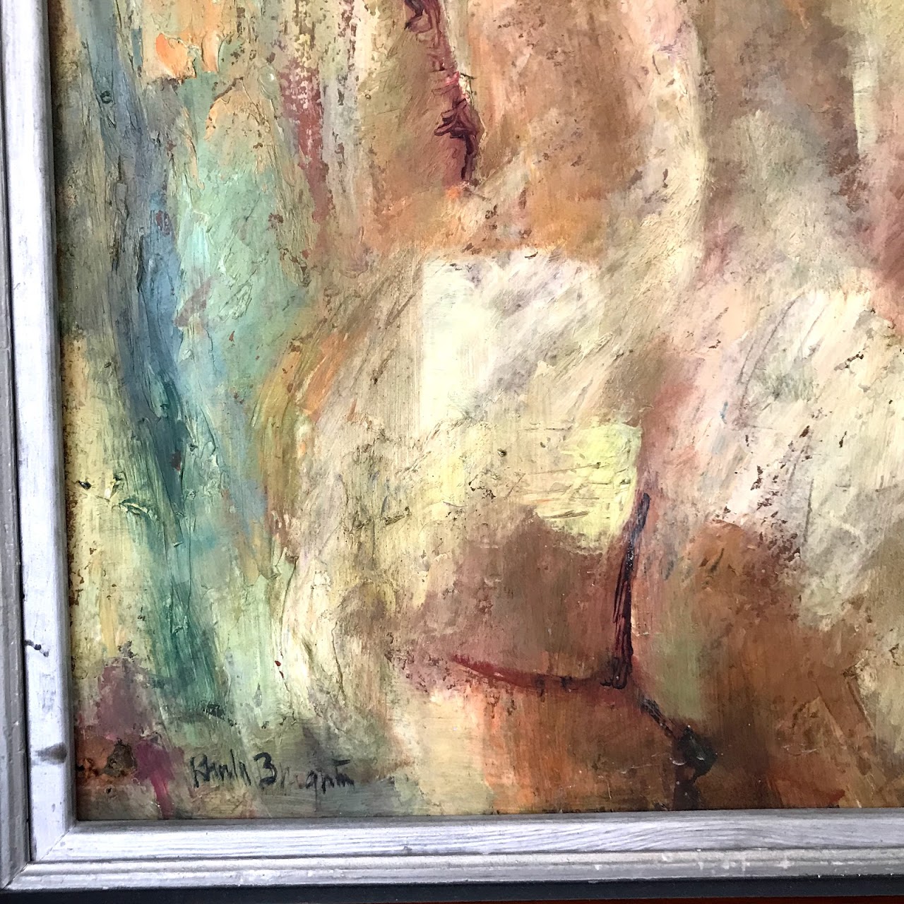 Figural Nude Signed Oil Painting