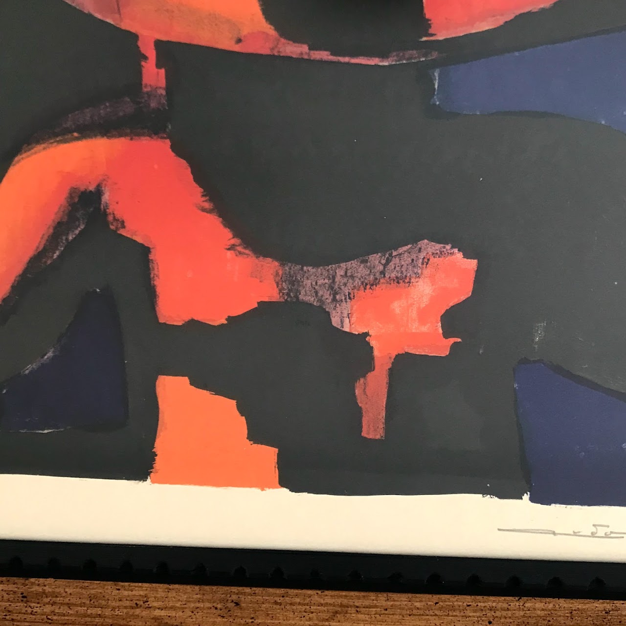 Modernist Tribal Signed Lithograph