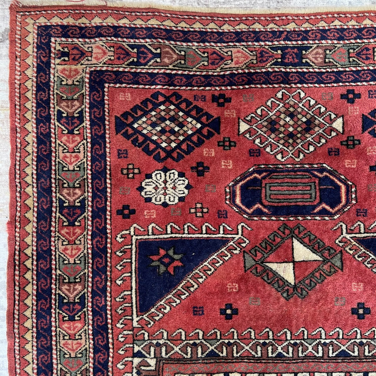 Fachralo Kazak Wool Area Rug