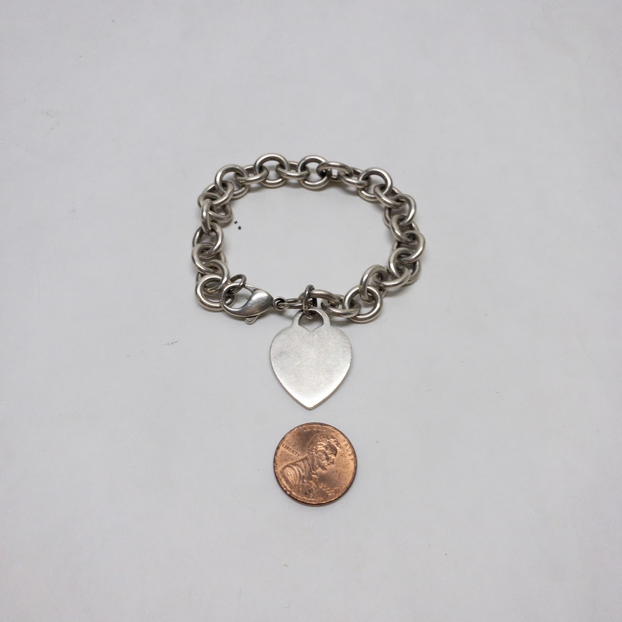 Tiffany & Co. Sterling Silver Heart Tag Bracelet