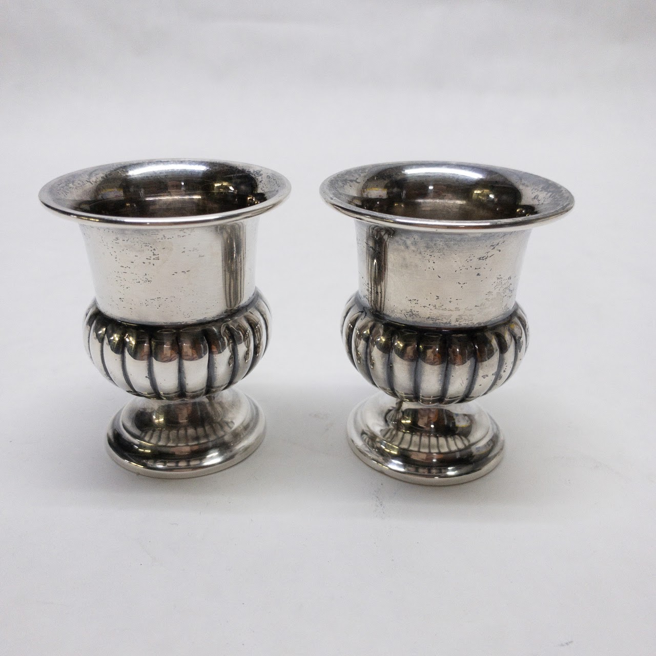 Sterling Silver Toothpick Holder Pair