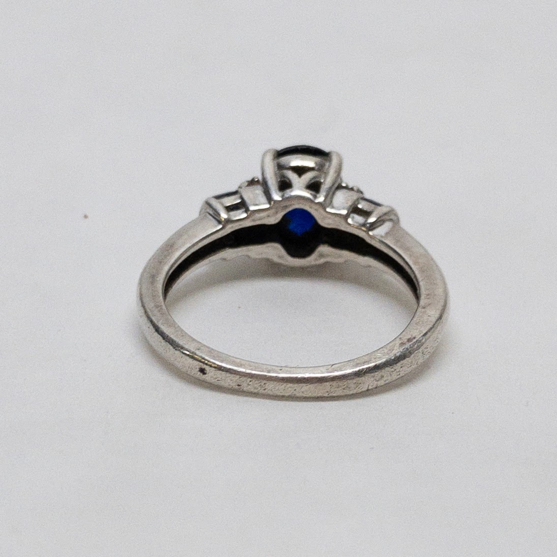 Sterling Silver & Sapphire Ring