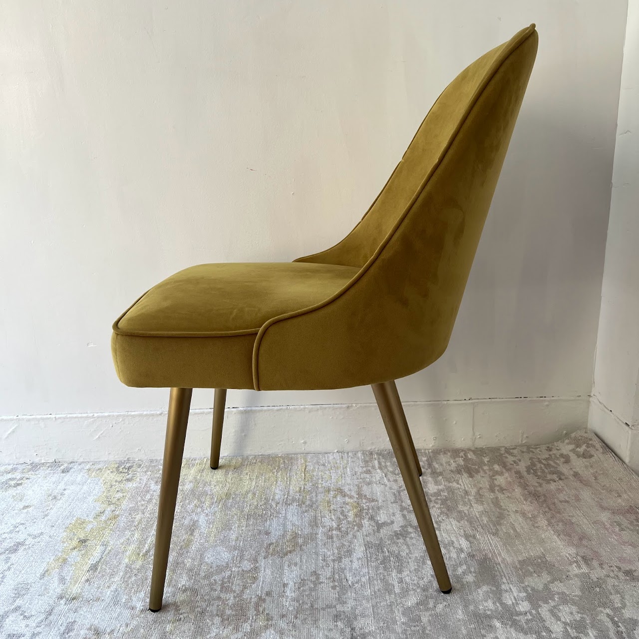 West elm mustard discount chair