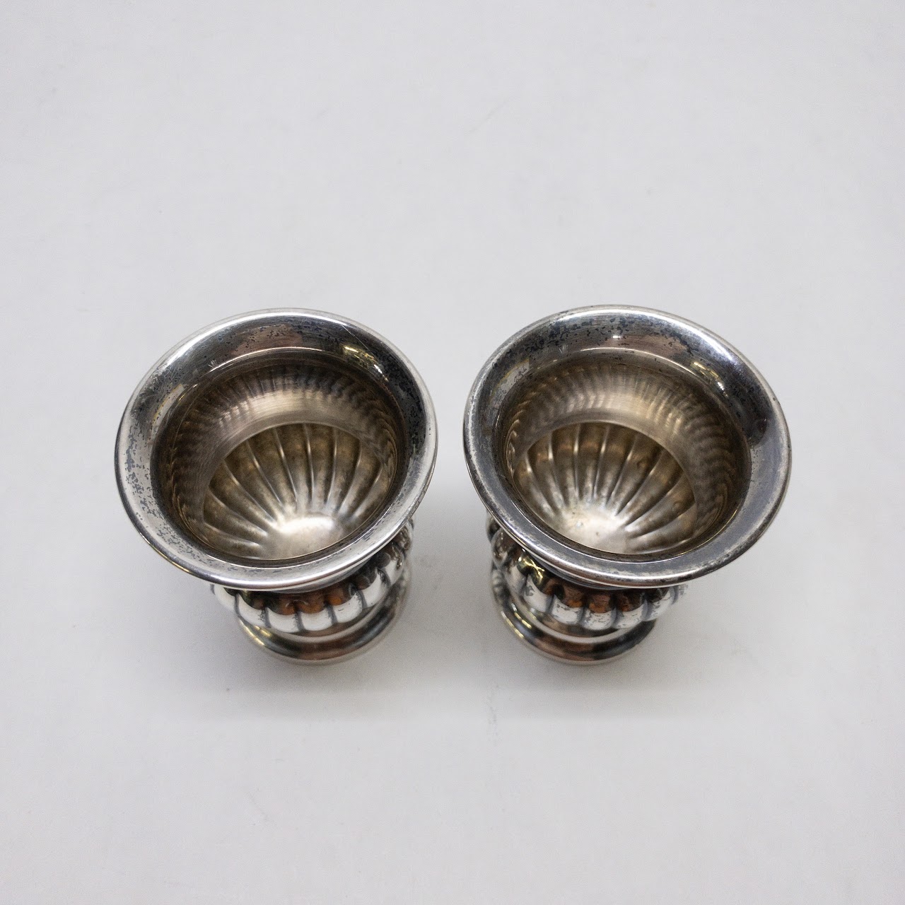 Sterling Silver Toothpick Holder Pair