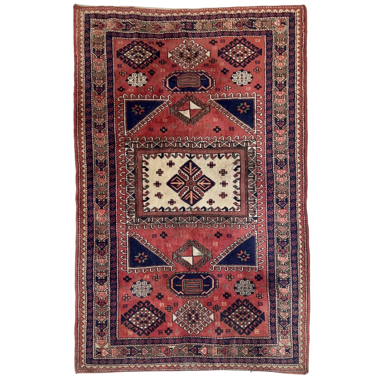 Fachralo Kazak Wool Area Rug