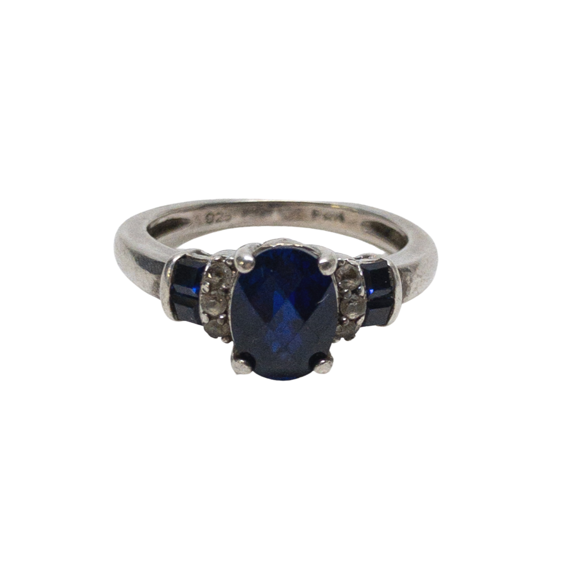 Sterling Silver & Sapphire Ring