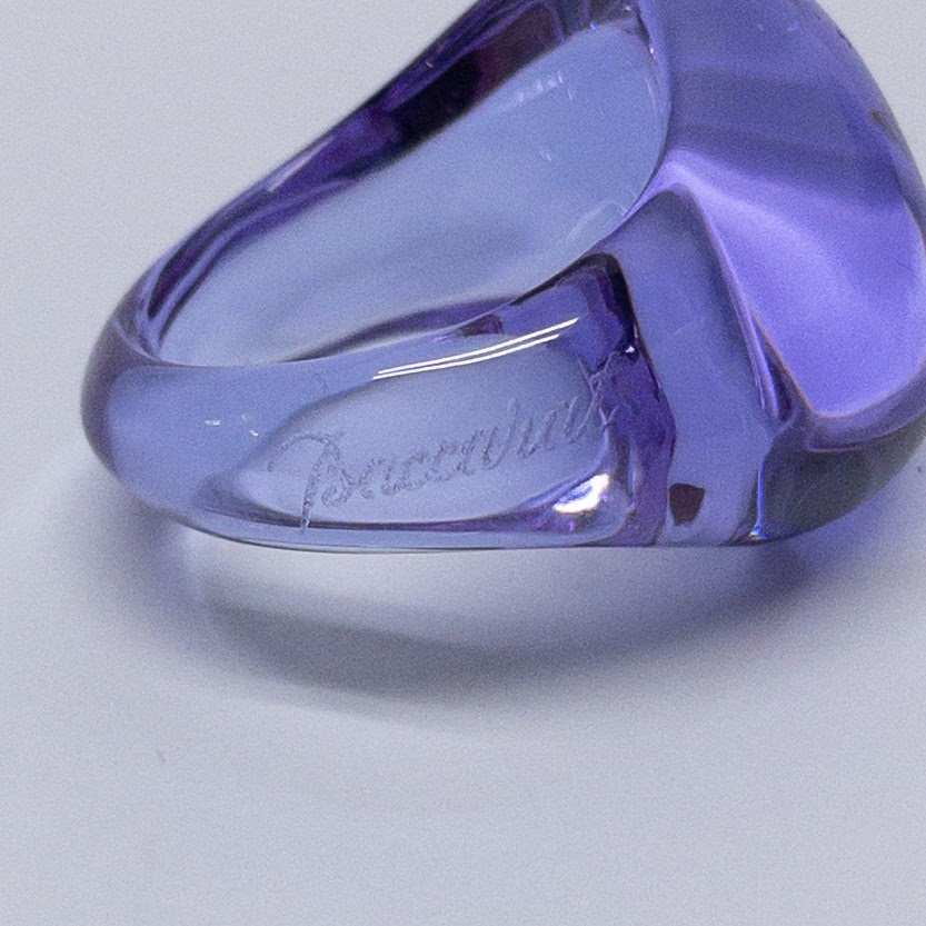 Baccarat Purple Crystal Ring