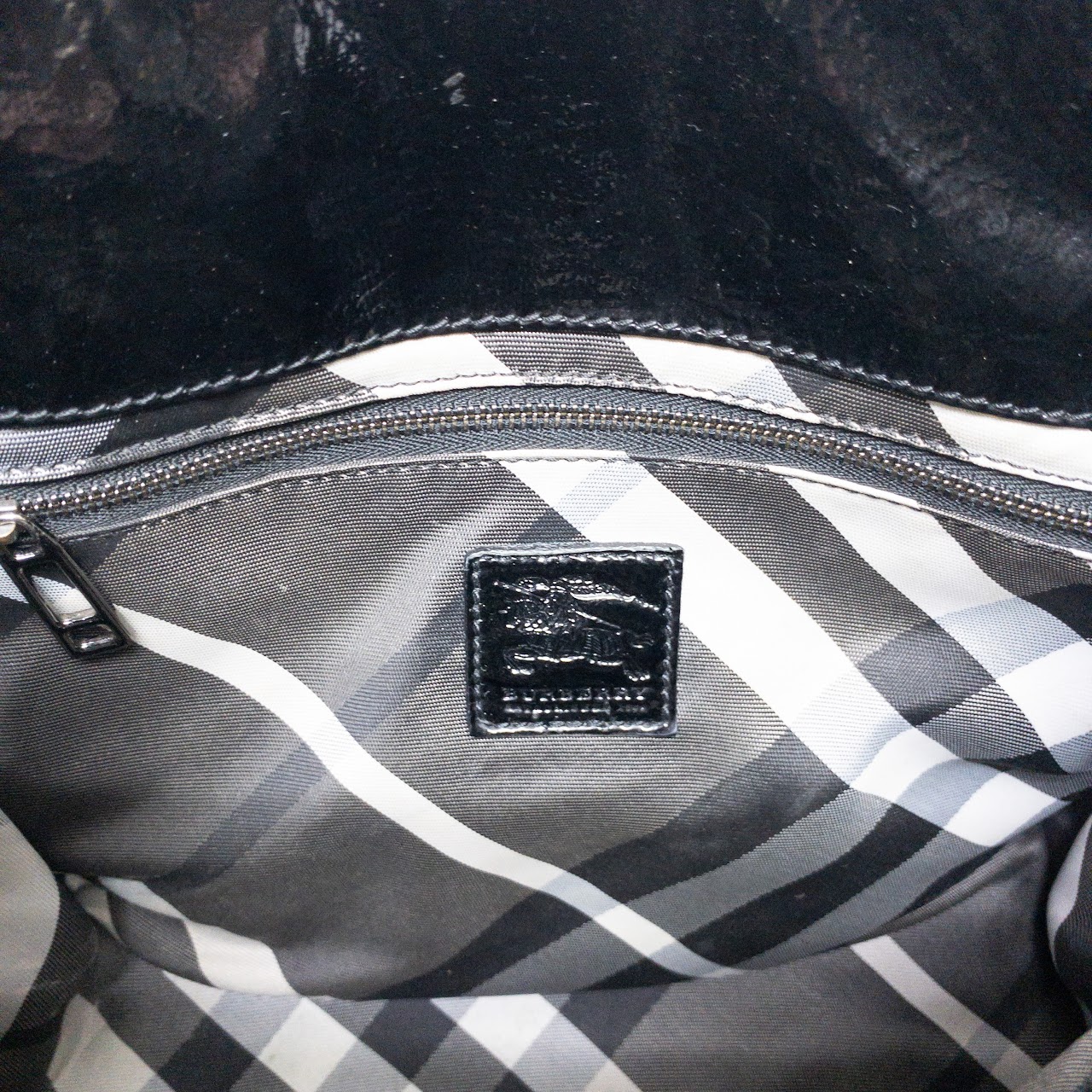 Burberry Patent Leather Satchel