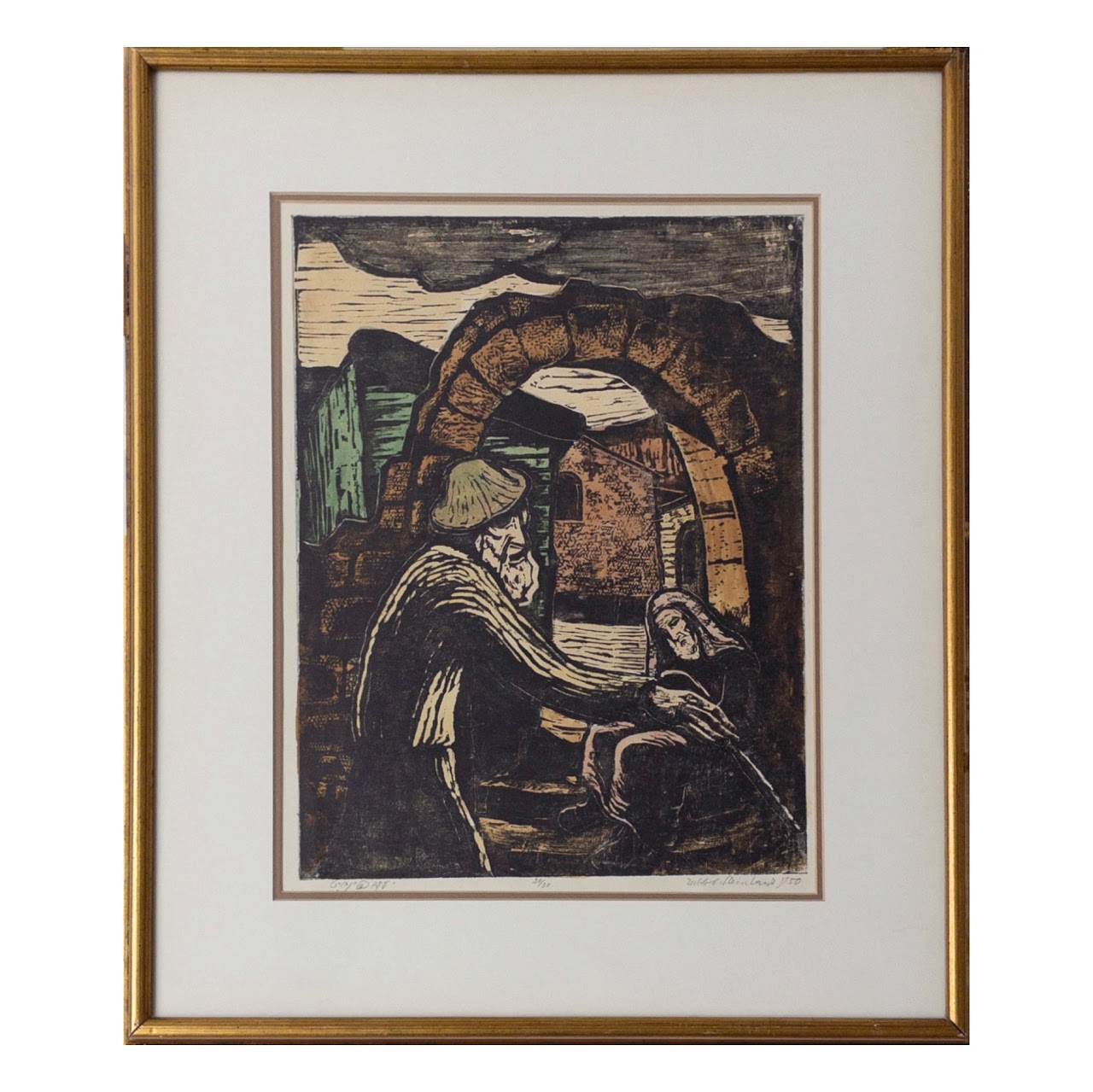 Jacob Steinhardt Signed Woodcut