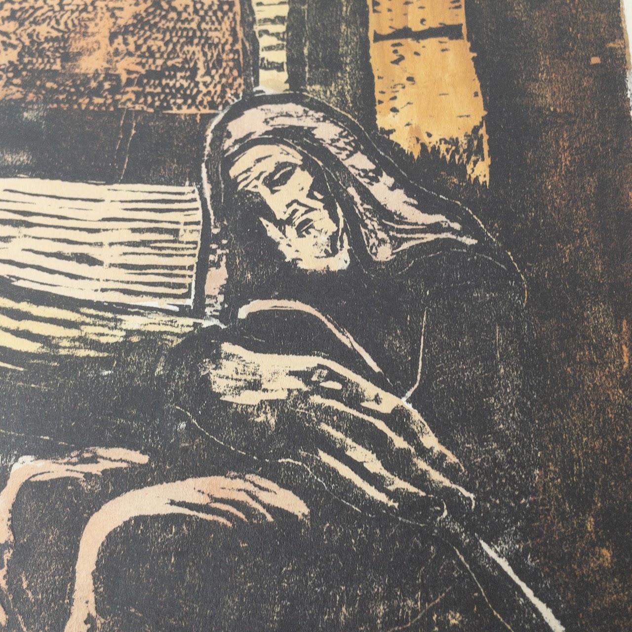 Jacob Steinhardt Signed Woodcut