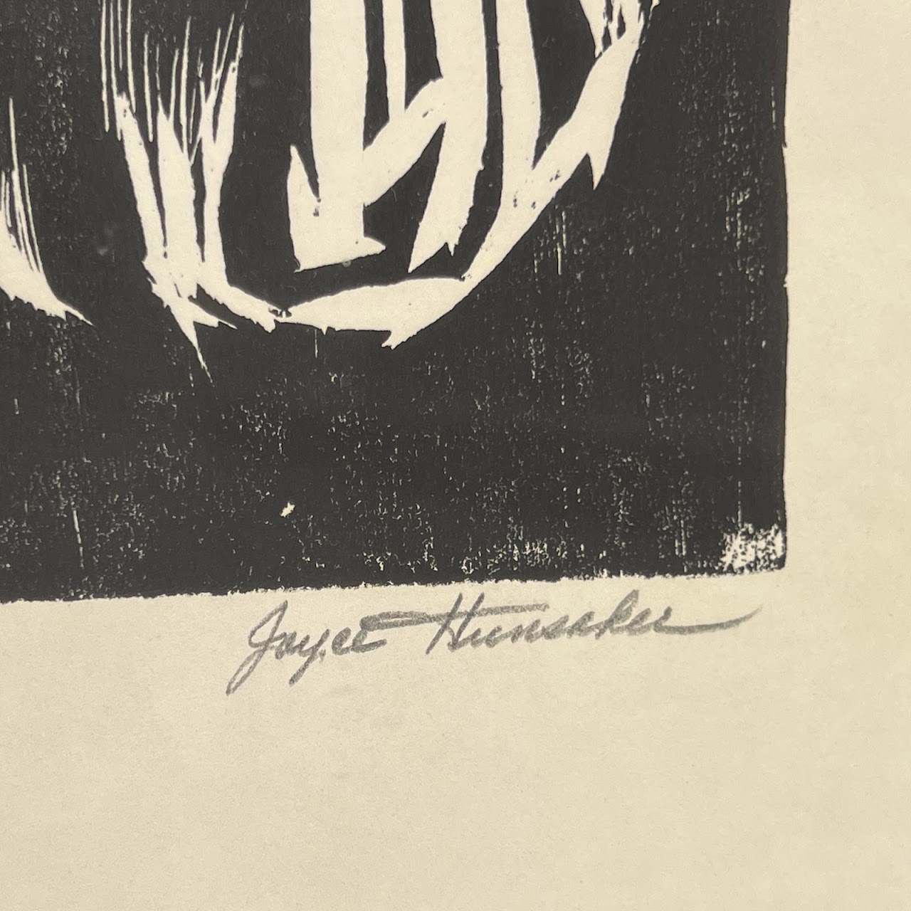 Joyce Hunsaker Signed Woodcut