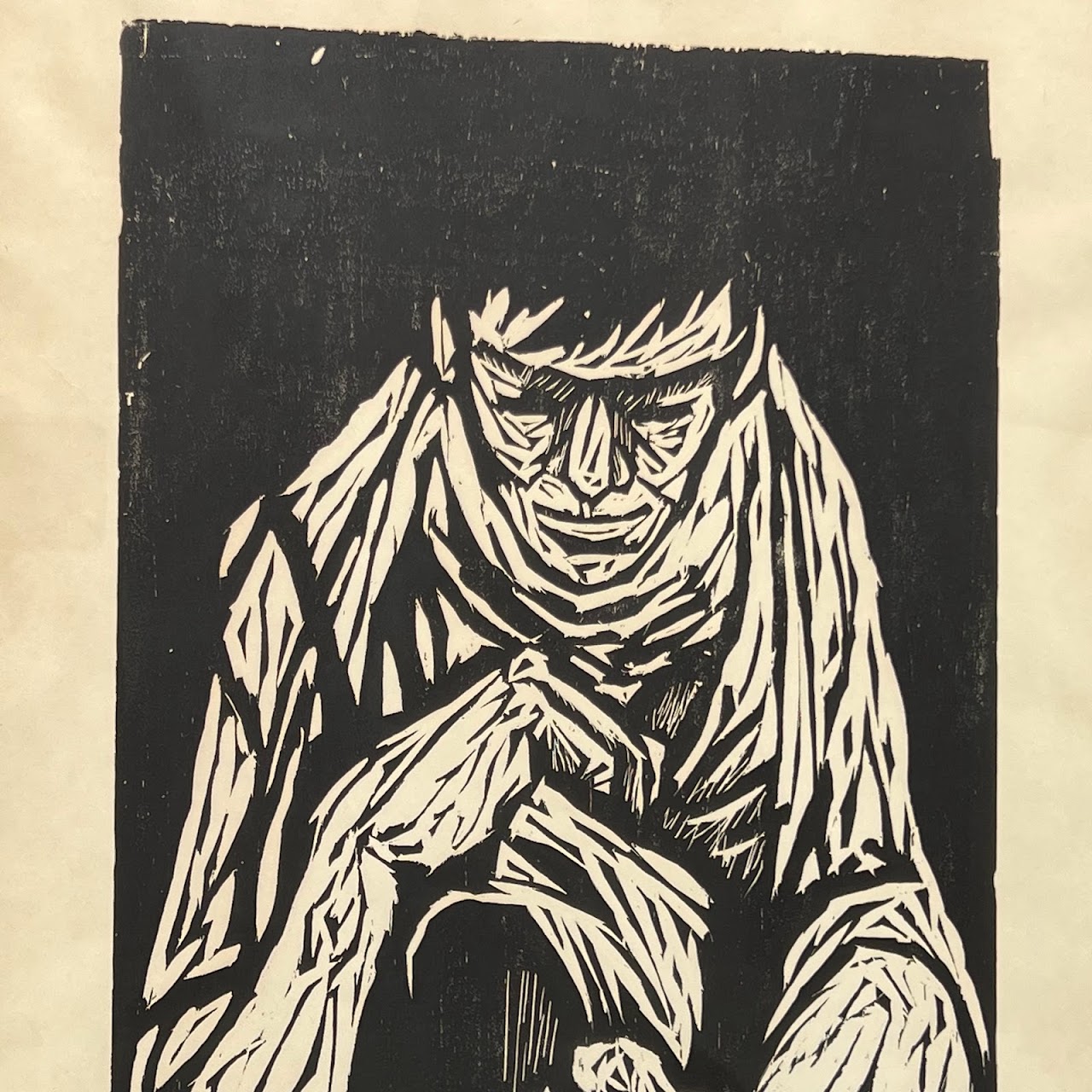 Joyce Hunsaker Signed Woodcut