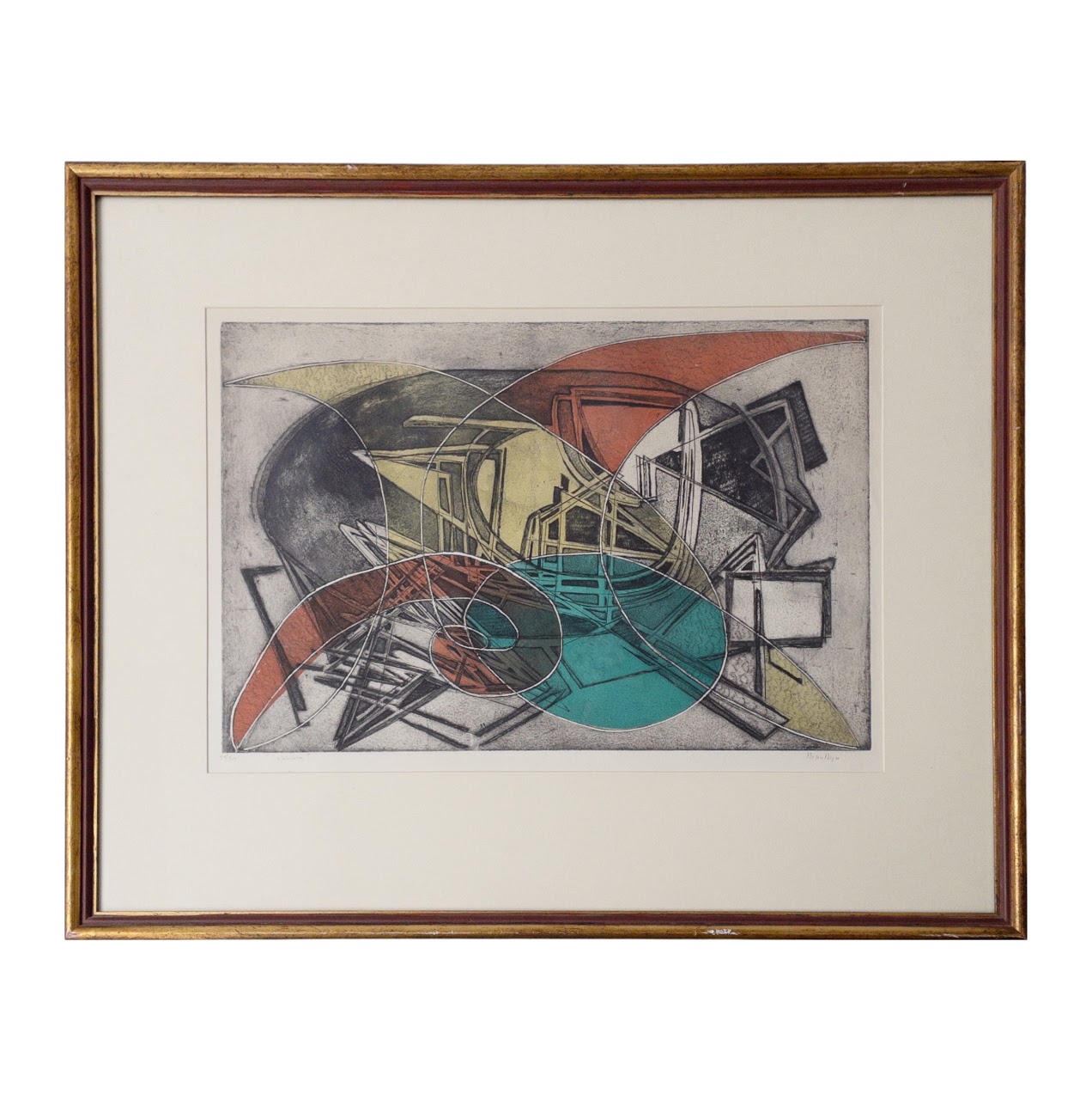 Nina Negri Signed Etching & Aquatint