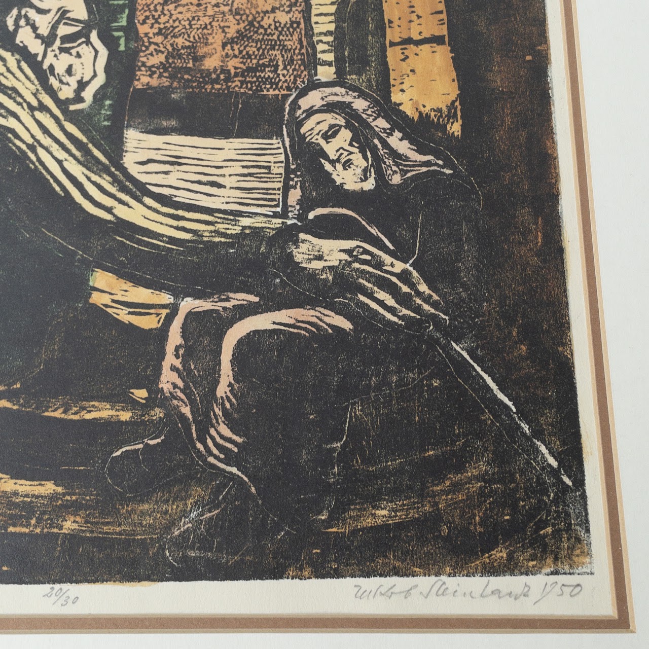 Jacob Steinhardt Signed Woodcut