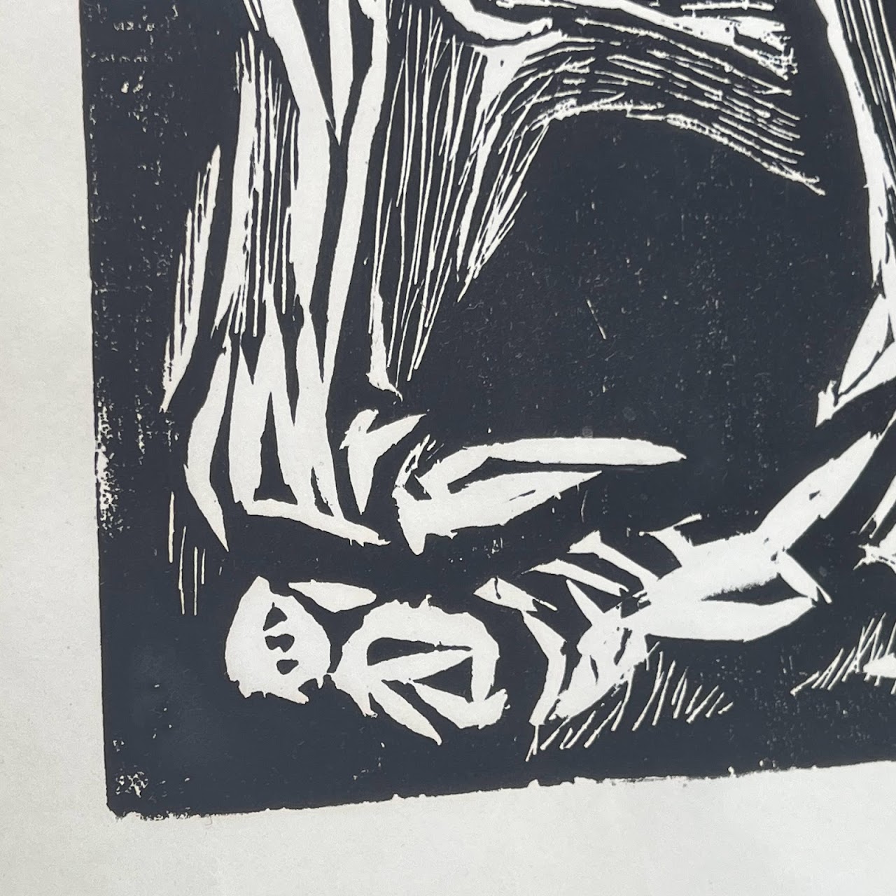 Joyce Hunsaker Signed Woodcut