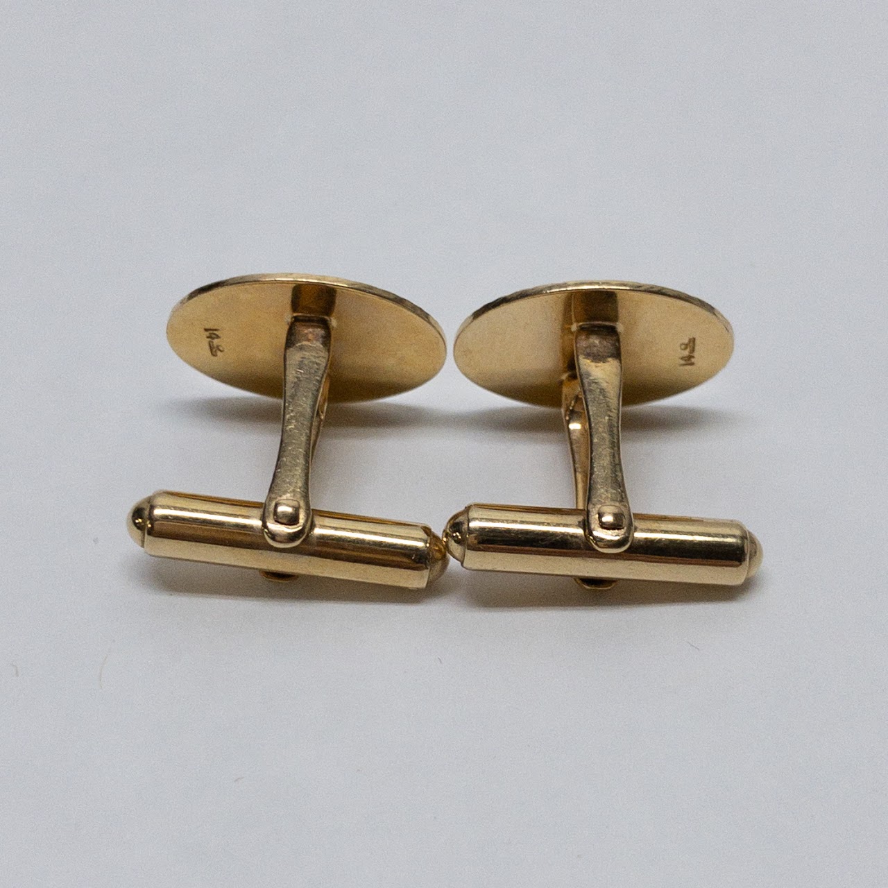 14K Gold Sunburst Cufflinks